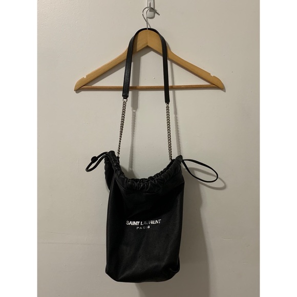 Saint Laurent Teddy Leather Bucket Bag - Picture 3 of 6